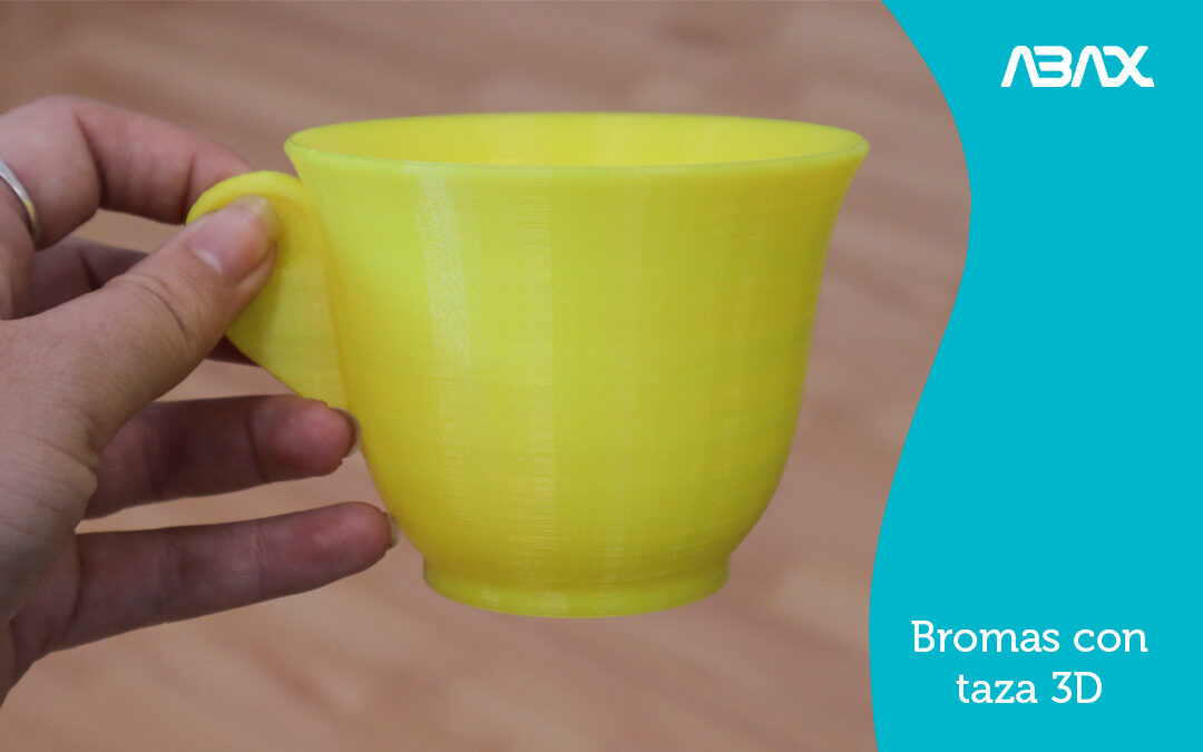 Bromas con taza en 3D